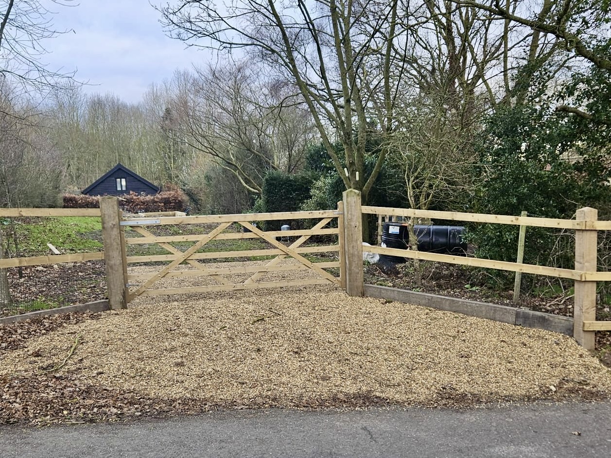 Fencing and gates that stand straight.